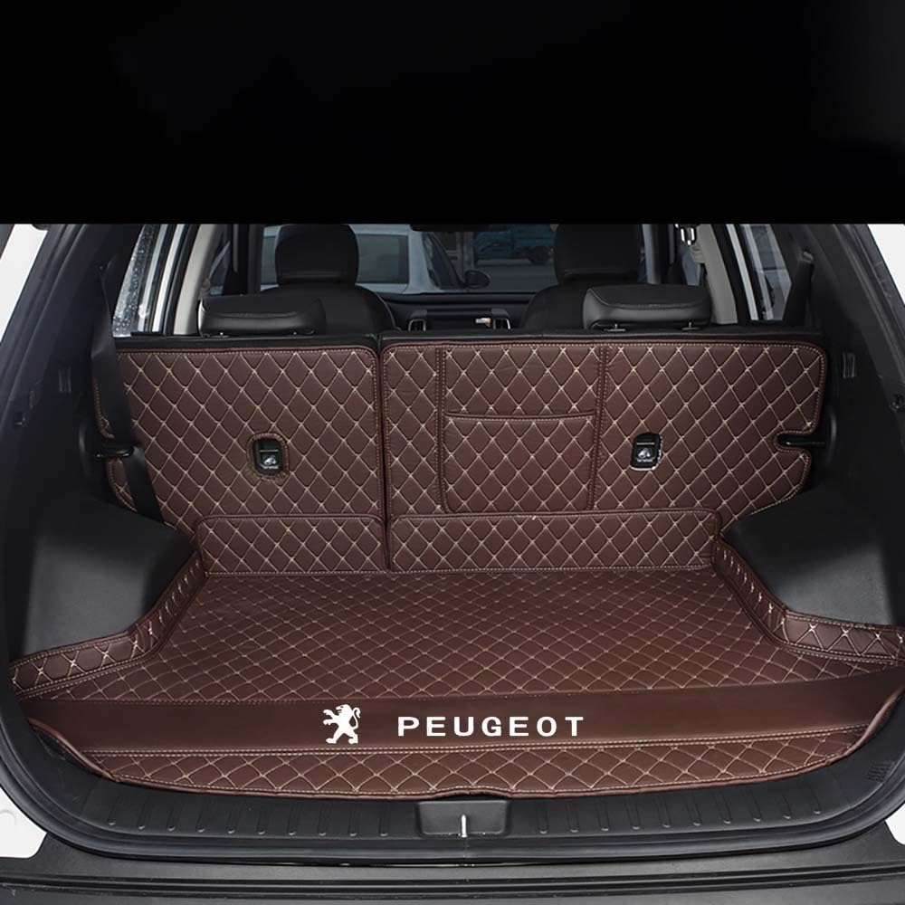 Auto All Inclusive Kofferraummatten, Für Peugeot 4008 2012-2017, Allwetter Kofferraumwanne Cargo Teppich Kratzfeste KofferraumSchutzmatte,B von XXMMHTFD