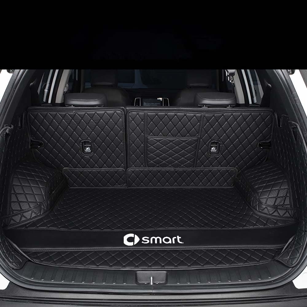 Auto All Inclusive Kofferraummatten, Für Smart forfour 2015-(no Audio, Separate backrest), Allwetter Kofferraumwanne Cargo Teppich Kratzfeste KofferraumSchutzmatte,I von XXMMHTFD