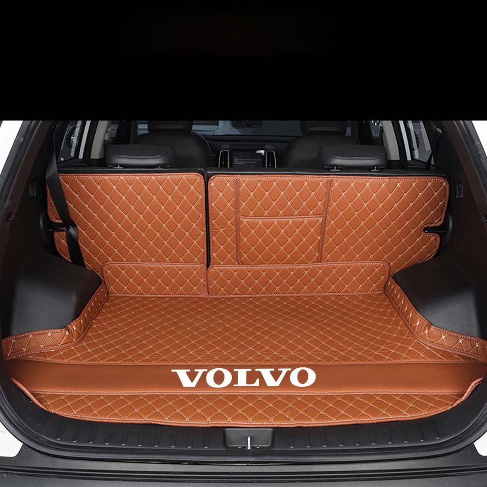 Auto All Inclusive Kofferraummatten, Für Volvo S90 2016-, Allwetter Kofferraumwanne Cargo Teppich Kratzfeste KofferraumSchutzmatte,F von XXMMHTFD