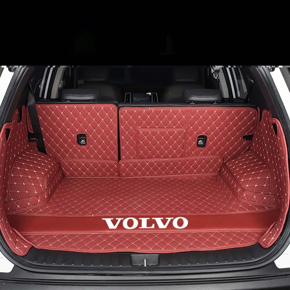 Auto All Inclusive Kofferraummatten, Für Volvo V60 2011-2018, Allwetter Kofferraumwanne Cargo Teppich Kratzfeste KofferraumSchutzmatte,H von XXMMHTFD