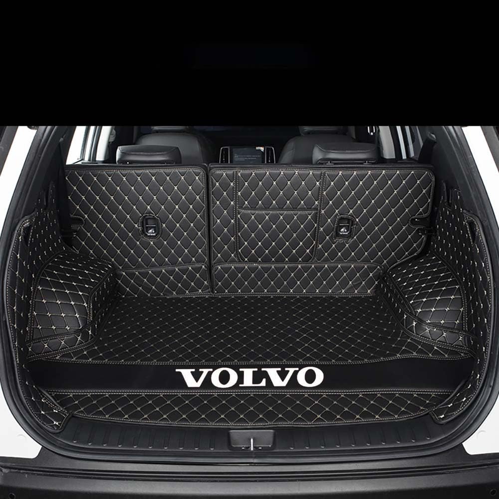 Auto All Inclusive Kofferraummatten, Für Volvo V60 2011-2018, Allwetter Kofferraumwanne Cargo Teppich Kratzfeste KofferraumSchutzmatte,N von XXMMHTFD