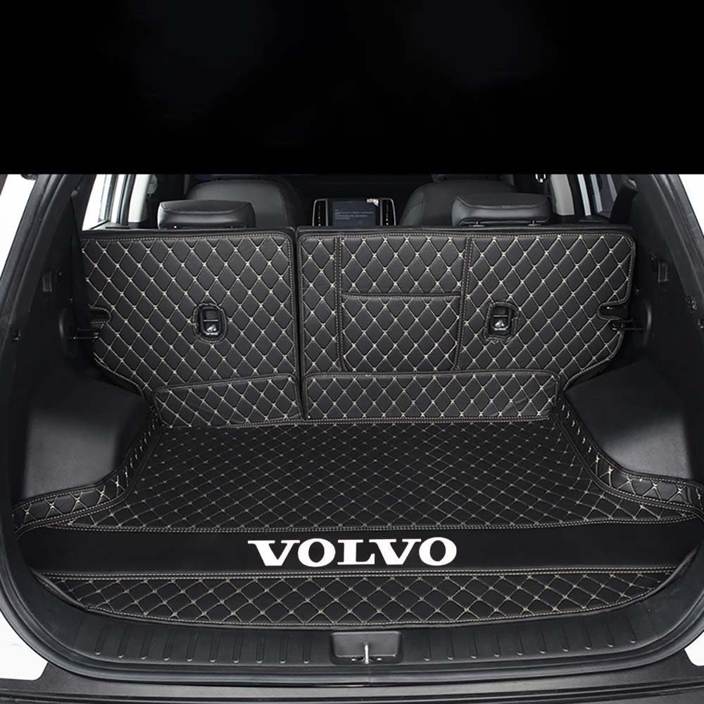 Auto All Inclusive Kofferraummatten, Für Volvo XC90 7seats 2015-2022, Allwetter Kofferraumwanne Cargo Teppich Kratzfeste KofferraumSchutzmatte,C von XXMMHTFD