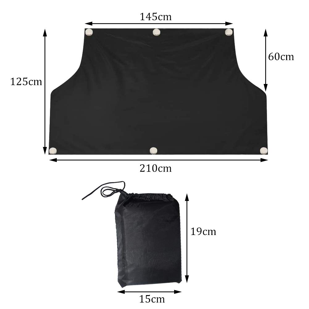 XYDZ Auto Windschutzscheibenabdeckung, magnetische Windschutzscheiben Frostabdeckung, Anti-UV-Sonnenschutz, passend für die meisten Autos, Geländewagen, LKWs von XYDZ