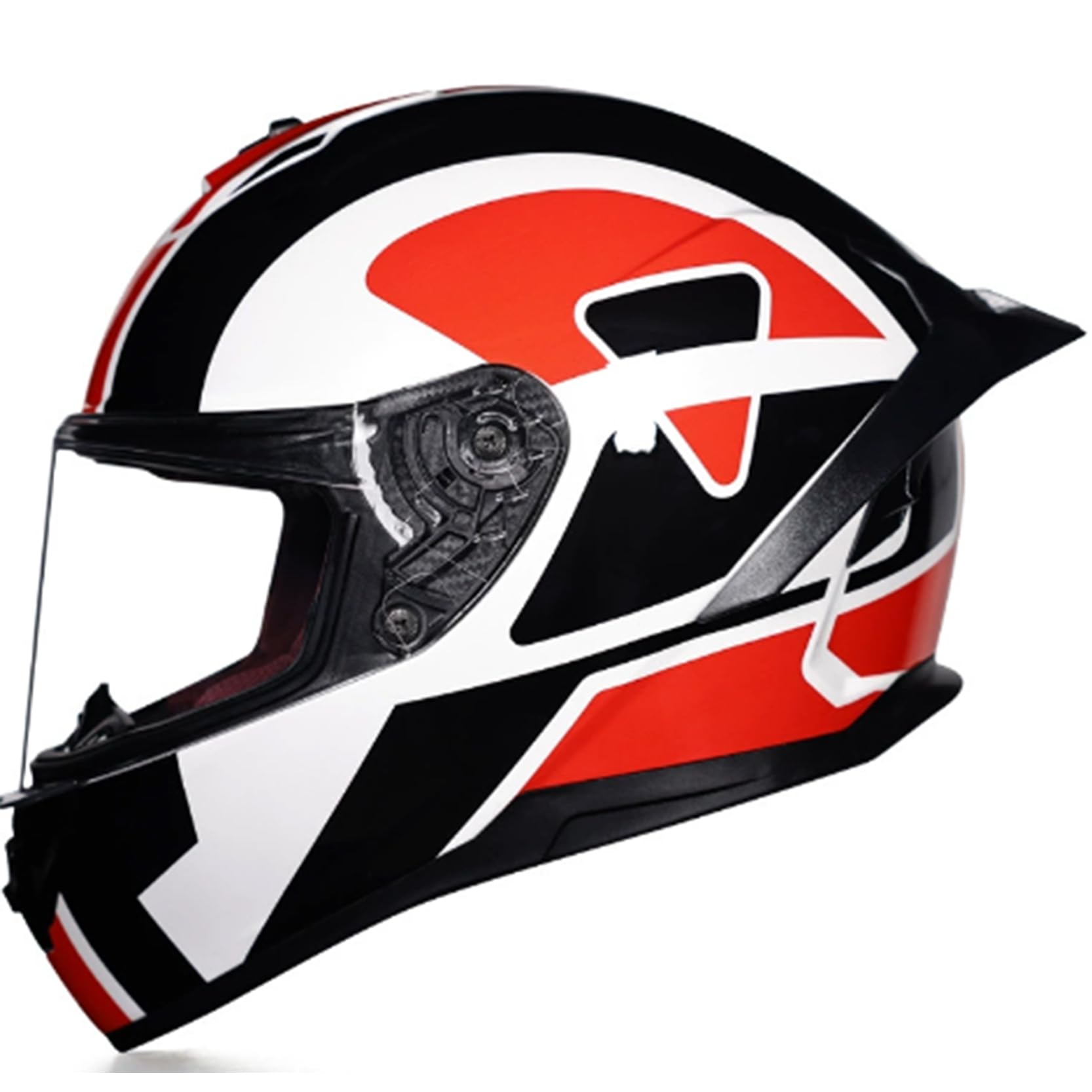 Motorradhelm Integrierter,modularer, aufklappbarer Motorradhelm, ECE/DOT-geprüft,belüftet und atmungsaktiv, Baumwollnetzfutter, längeres Heck,Integralhelm für Männer und Damen,A-L(56~57cm) von XYLGJYT