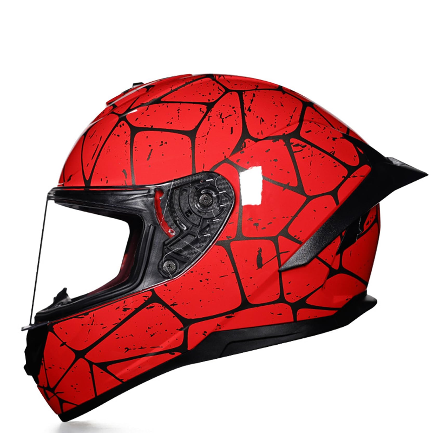 Motorradhelm Integrierter,modularer, aufklappbarer Motorradhelm, ECE/DOT-geprüft,belüftet und atmungsaktiv, Baumwollnetzfutter, längeres Heck,Integralhelm für Männer und Damen,B-L(56~57cm) von XYLGJYT