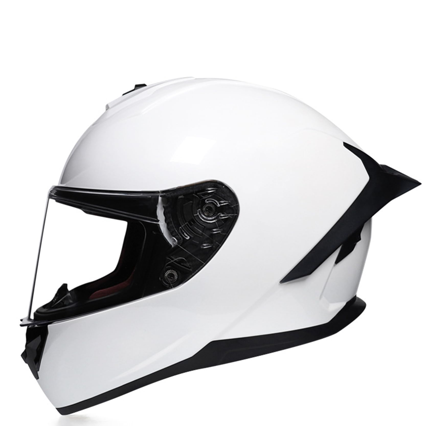 Motorradhelm Integrierter,modularer, aufklappbarer Motorradhelm, ECE/DOT-geprüft,belüftet und atmungsaktiv, Baumwollnetzfutter, längeres Heck,Integralhelm für Männer und Damen,L-XXL(60~61cm) von XYLGJYT