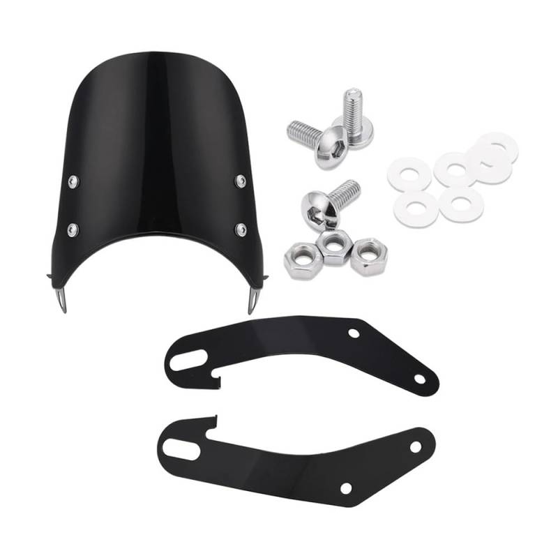 Windschutzscheibe Motorrad 1Pack Motorrad Windschutzscheibe Verlängerung Spoiler Universal Motorrad Windschutzscheibe Windabweiser Luftstrom Extender Teile Einstellbar von XYSZQJZYP