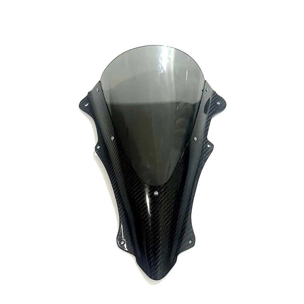 Windschutzscheibe Motorrad Für K&awasaki ZX-4R/4RR 2023 ZX-25R Motorradmodelle Fiberglas-Windschutzscheibe mit erhöhtem Frontscheibenabweiser von XYSZQJZYP