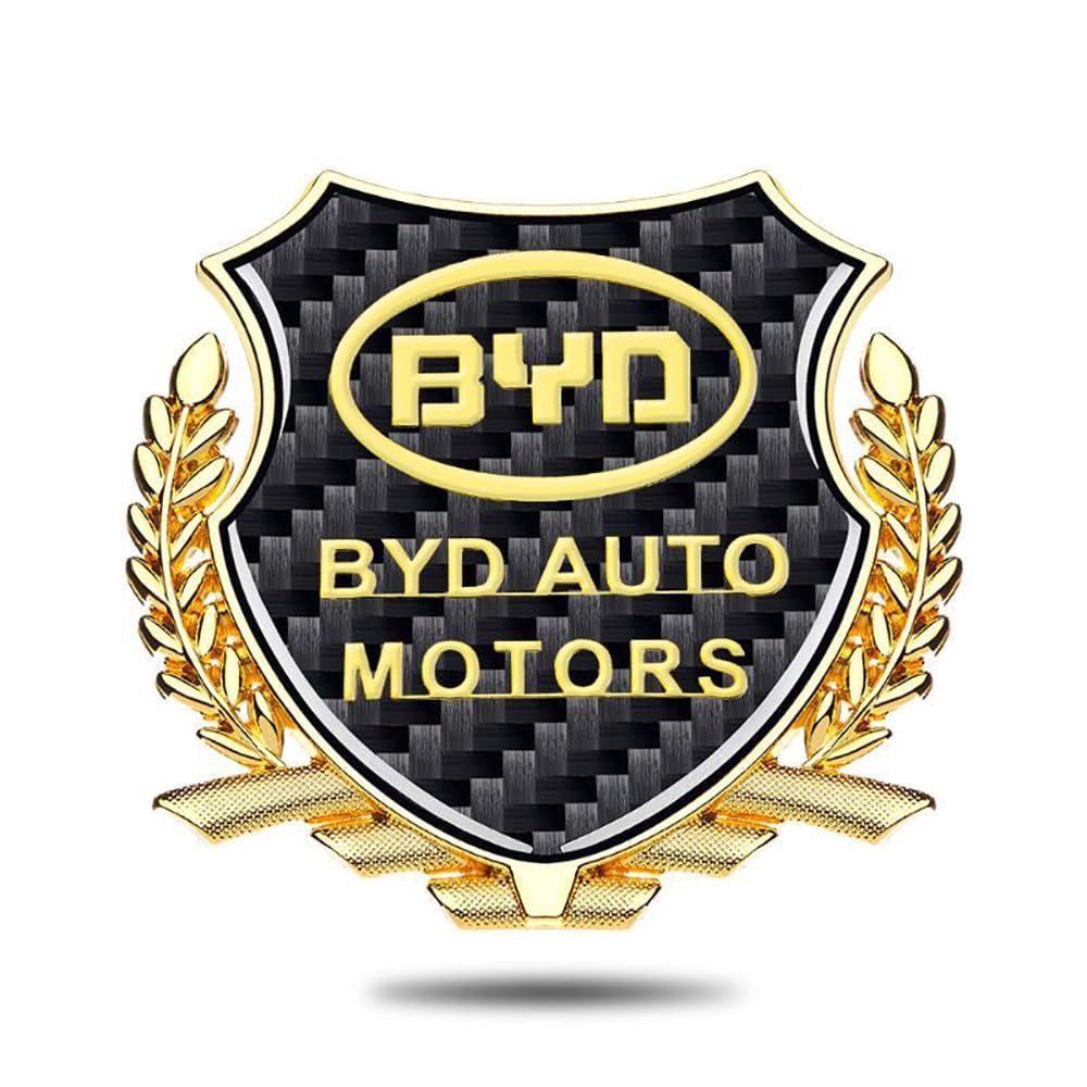 Auto Emblem Aufkleber, Für BYD Atto 3 Atto 3 EV Yuan Plus, Motorhaube Kofferraum Logo Heckklappen Buchstaben Selbstklebende Ersatz Dekoration von XYTUAT