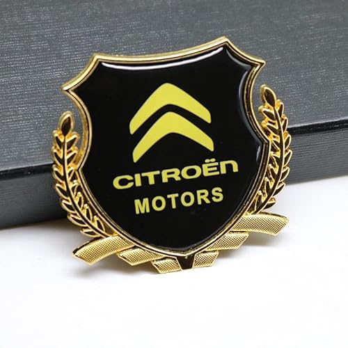 Auto Emblem Aufkleber, Für Citroen C3 C4 C5 Aircross Picasso Grand Picasso C4X C5X C4 Cactus, Motorhaube Kofferraum Logo Heckklappen Buchstaben Selbstklebende Ersatz Dekoration,A von XYTUAT