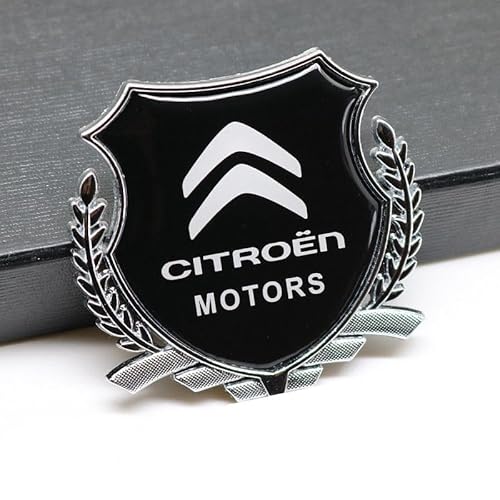 Auto Emblem Aufkleber, Für Citroen C3 C4 C5 Aircross Picasso Grand Picasso C4X C5X C4 Cactus, Motorhaube Kofferraum Logo Heckklappen Buchstaben Selbstklebende Ersatz Dekoration,B von XYTUAT