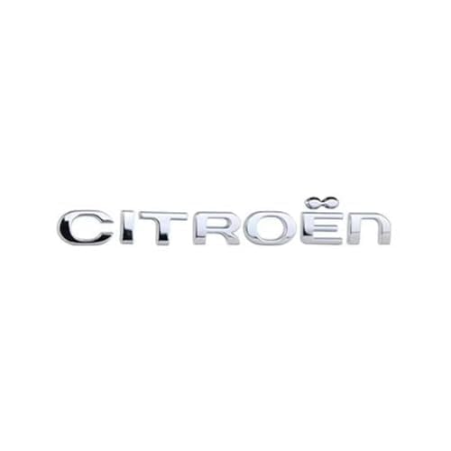 Auto Emblem Aufkleber, Für Citroen C4 C3 C5 C1 C2 Berlingo Celysee Cactus Picasso, Motorhaube Kofferraum Logo Heckklappen Buchstaben Selbstklebende Ersatz Dekoration,B von XYTUAT