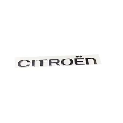 Auto Emblem Aufkleber, Für Citroen C4 C3 C5 C1 C2 Berlingo Celysee Cactus Picasso, Motorhaube Kofferraum Logo Heckklappen Buchstaben Selbstklebende Ersatz Dekoration,C von XYTUAT