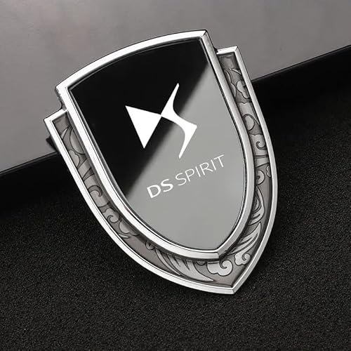 Auto Emblem Aufkleber, Für Citroen DS Spirit DS3 DS4 DS4S DS5 DS 5LS DS6 DS7, Motorhaube Kofferraum Logo Heckklappen Buchstaben Selbstklebende Ersatz Dekoration,A von XYTUAT