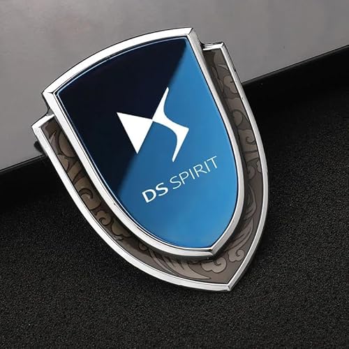 Auto Emblem Aufkleber, Für Citroen DS Spirit DS3 DS4 DS4S DS5 DS 5LS DS6 DS7, Motorhaube Kofferraum Logo Heckklappen Buchstaben Selbstklebende Ersatz Dekoration,B von XYTUAT