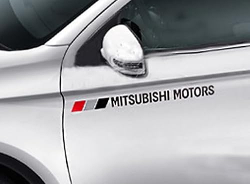 Auto Emblem Aufkleber, Für Mitsubishi Attrage Colt Delica Eclipse L200 Lancer Mirage Outlander Pajero, Motorhaube Kofferraum Logo Heckklappen Buchstaben Selbstklebende Ersatz Dekoration,A von XYTUAT