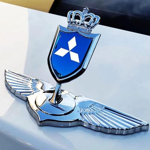 Auto Emblem Aufkleber, Für Mitsubishi Pajero Outlander Fortis Eclipse Cross Lancer, Motorhaube Kofferraum Logo Heckklappen Buchstaben Selbstklebende Ersatz Dekoration,A von XYTUAT