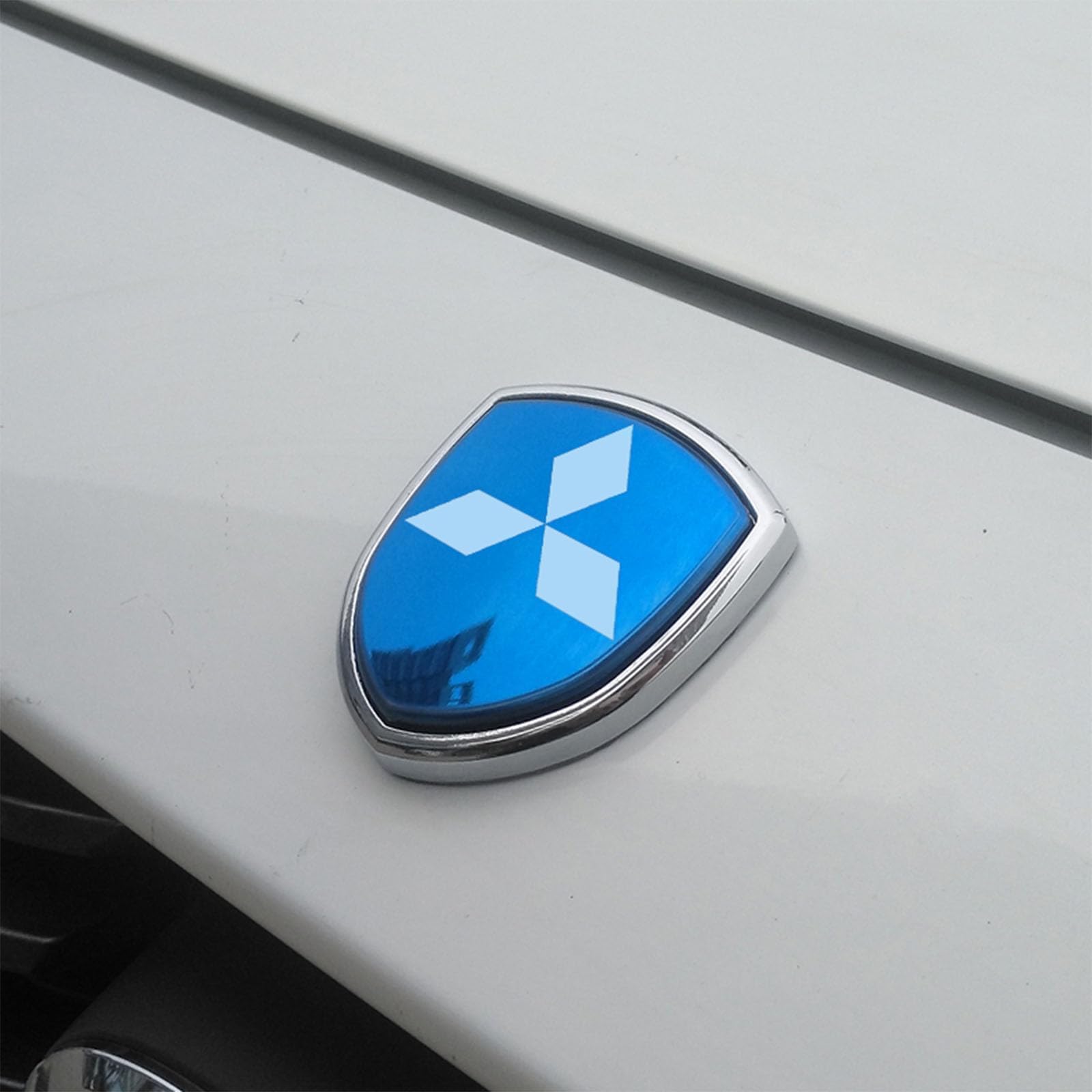 Auto Emblem Aufkleber, Für Mitsubishi Pajero Outlander Fortis Eclipse Cross Lancer, Motorhaube Kofferraum Logo Heckklappen Buchstaben Selbstklebende Ersatz Dekoration,C von XYTUAT