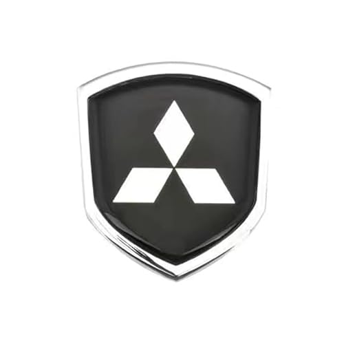 Auto Emblem Aufkleber, Für Mitsubishi Zinger Galant Lancer ASX Pajero Outlander, Motorhaube Kofferraum Logo Heckklappen Buchstaben Selbstklebende Ersatz Dekoration,B von XYTUAT