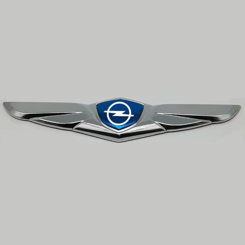 Auto Emblem Aufkleber, Für Opel Corsa Astra Zafira Vivaro Insignia Mokka Vectra OPC, Motorhaube Kofferraum Logo Heckklappen Buchstaben Selbstklebende Ersatz Dekoration,A von XYTUAT