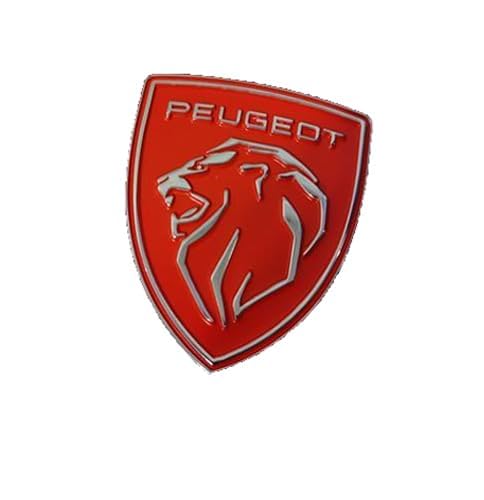 Auto Emblem Aufkleber, Für Peugeot 206 208 301 307 308 408 508 2008 3008 4007 4008 5008, Motorhaube Kofferraum Logo Heckklappen Buchstaben Selbstklebende Ersatz Dekoration,B von XYTUAT