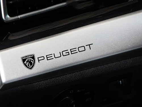 Auto Emblem Aufkleber, Für Peugeot 208 2008 207 301 308 408 4008 508 5008 Rifter, Motorhaube Kofferraum Logo Heckklappen Buchstaben Selbstklebende Ersatz Dekoration,B von XYTUAT