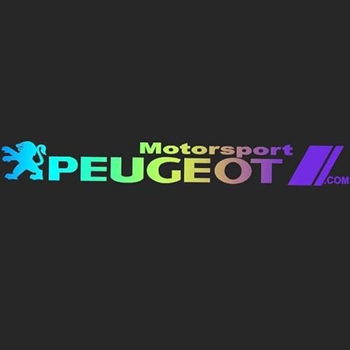 Auto Emblem Aufkleber, Für Peugeot 308 408 508 307 4008 5008 206 207 301 407 RCZ, Motorhaube Kofferraum Logo Heckklappen Buchstaben Selbstklebende Ersatz Dekoration,A von XYTUAT