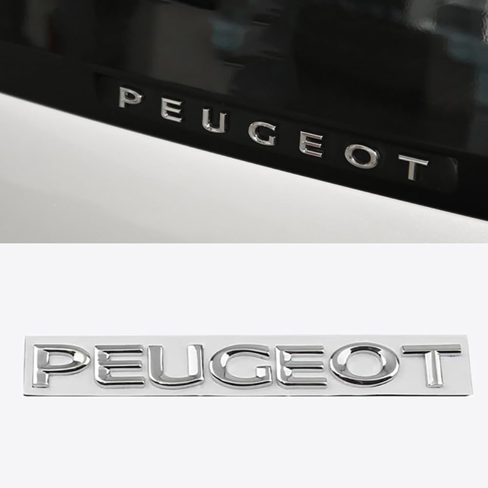 Auto Emblem Aufkleber, Für Peugeot 408/308/4008/3008/508/2008, Motorhaube Kofferraum Logo Heckklappen Buchstaben Selbstklebende Ersatz Dekoration von XYTUAT