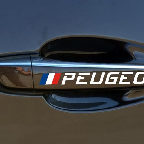 Auto Emblem Aufkleber, Für Peugeot 408 4008 2008 508L 5008 308 301 206 3008, Motorhaube Kofferraum Logo Heckklappen Buchstaben Selbstklebende Ersatz Dekoration,B von XYTUAT