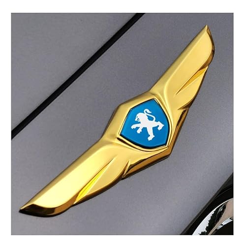 Auto Emblem Aufkleber, Für Peugeot Gt GTI Gtline 508 5008 3008 208 2008 308, Motorhaube Kofferraum Logo Heckklappen Buchstaben Selbstklebende Ersatz Dekoration,A von XYTUAT