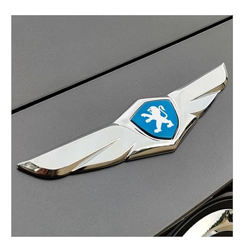 Auto Emblem Aufkleber, Für Peugeot Gt GTI Gtline 508 5008 3008 208 2008 308, Motorhaube Kofferraum Logo Heckklappen Buchstaben Selbstklebende Ersatz Dekoration,C von XYTUAT