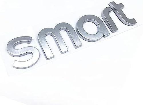 Auto Emblem Aufkleber, Für Smart Fortwo Forfour 450 451 454 453#1#3, Motorhaube Kofferraum Logo Heckklappen Buchstaben Selbstklebende Ersatz Dekoration,C von XYTUAT