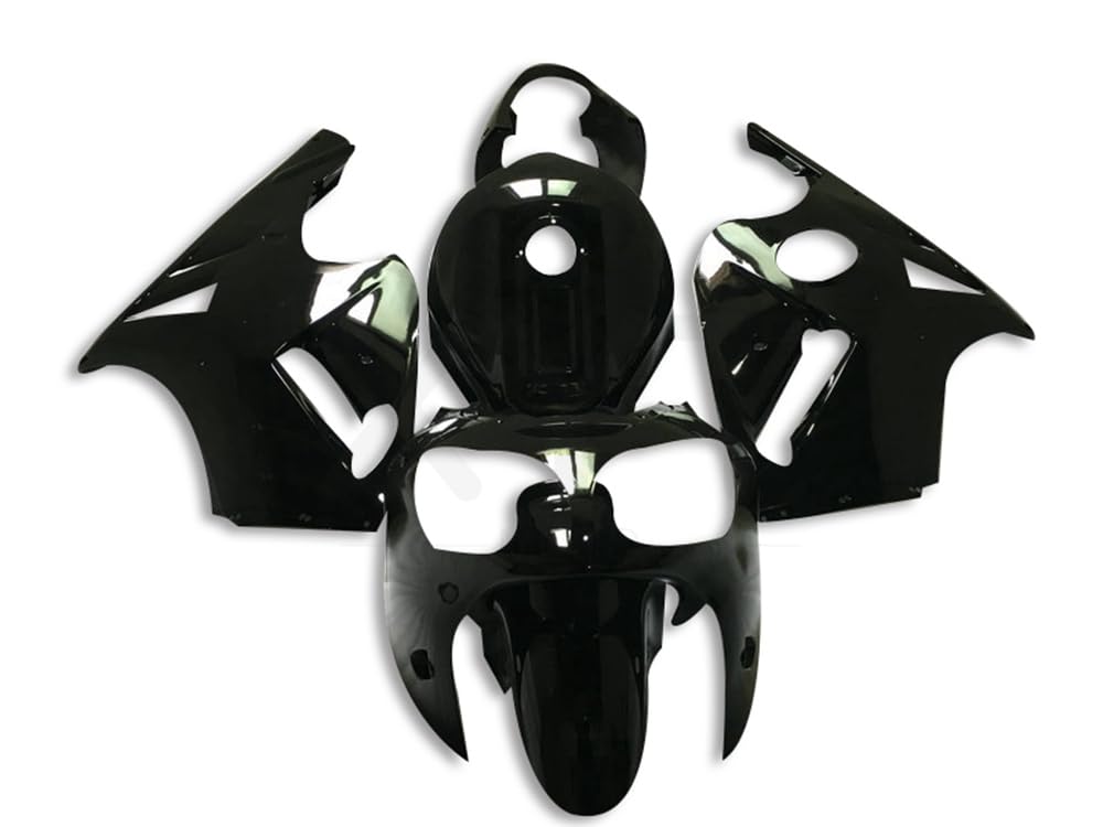 XYTlabs Spritzguss-Kunststoff-Verkleidungsset für 00 01 ZX12R ZX-12R 2000 2001 ZX12R ZX-12R schwarzes Verkleidungsset 009II von XYTlabs