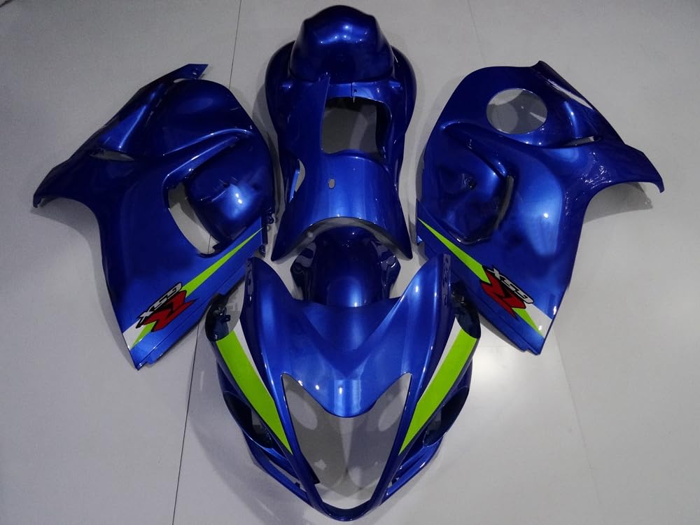 XYTlabs Spritzguss-Kunststoff-Verkleidungsset für 08–16 GSXR1300 GSX-R 1300 2008–2016 GSXR 1300 blau-grüne Verkleidungs-Set 033TA von XYTlabs