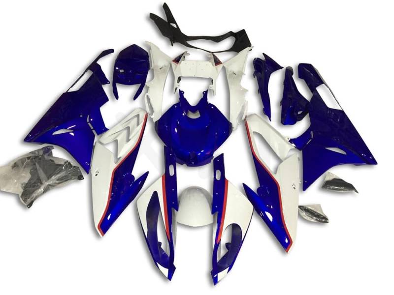 XYTlabs Spritzguss-Kunststoff-Verkleidungsset für 15 16 S1000RR 2015 2016 S 1000 RR blau-weiße Verkleidungs-Set 017JF von XYTlabs