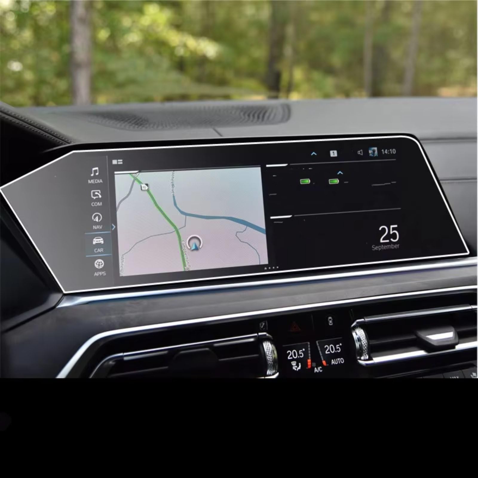 Auto Navi Folie Zubehör Kompatibel Mit Für X5 X6 X7 G05 G06 G07 2019 2020, Auto-Navigations-Displayschutz, Instrumenten-Armaturenbrett, Gehärtetes Glas von XYUOIS