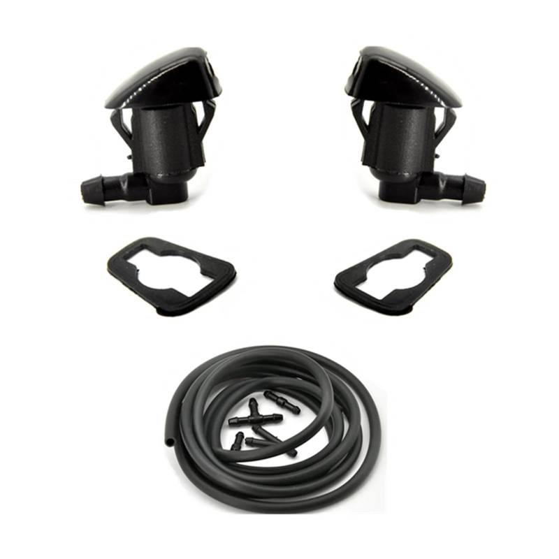 XYUOIS Auto-Frontscheibenwaschdüsen Kompatibel Mit Pontiac G6 2005–2010, Frontwischer, Scheibenwaschanlage, Auto-Ersatzteile, Waschspray, Sprühset 55372143AB(Washer and Hose) von XYUOIS