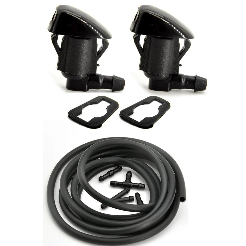 XYUOIS Auto-Frontscheibenwaschdüsen Kompatibel Mit Pontiac G6 2005–2010, Universelles Scheibenwaschsystem, Scheibenwischer, Sprühgerät, Waschspray, Sprühset(Washer and Hose) von XYUOIS