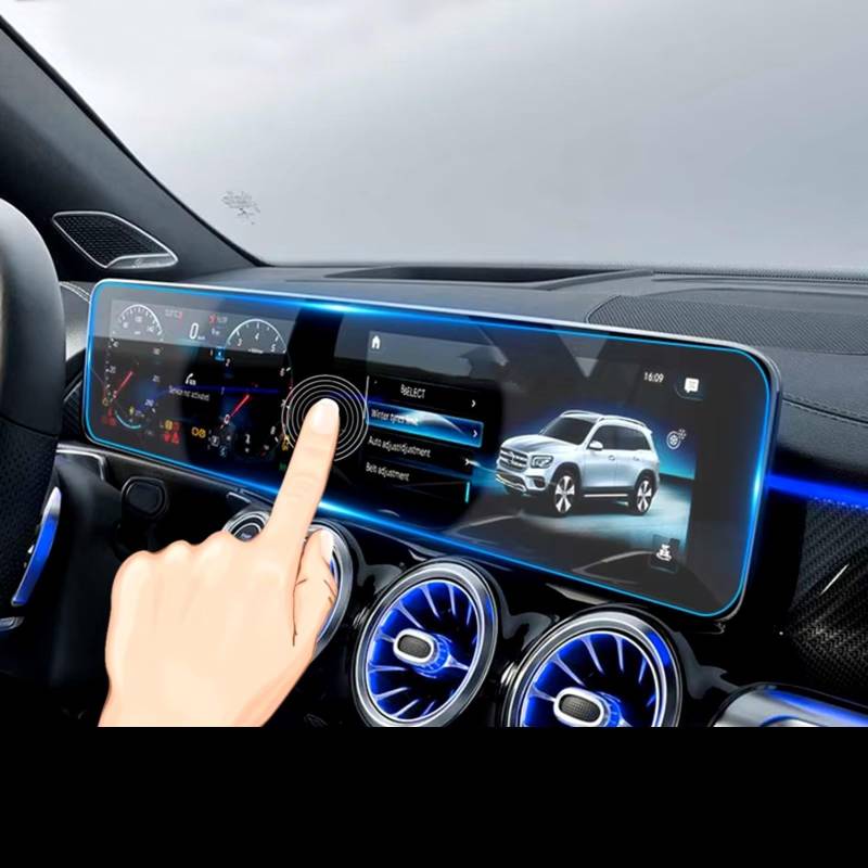 XYUOIS Auto Navi Folie Zubehör Kompatibel Mit Benz Für GLB 180 200 2020, Auto-GPS-Navigationsbildschirm, Gehärtetes Glas, Schutzfolie, Kratzfester Innenraum von XYUOIS