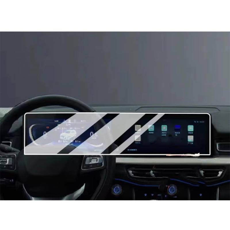 XYUOIS Auto Navi Folie Zubehör Kompatibel Mit Chery Für Exeed VX 2021 2022, Auto-LCD-GPS-Navigation Und Armaturenbrett, TPU-Displayschutzfolie von XYUOIS