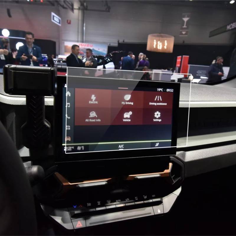 XYUOIS Auto Navi Folie Zubehör Kompatibel Mit Dacia Für Duster Für Spring 2024 Auto 10,1 Zoll 2 Stück PET-Displayschutzfolie Auto-Infotainment GPS-Navigation Displayschutzfolie von XYUOIS