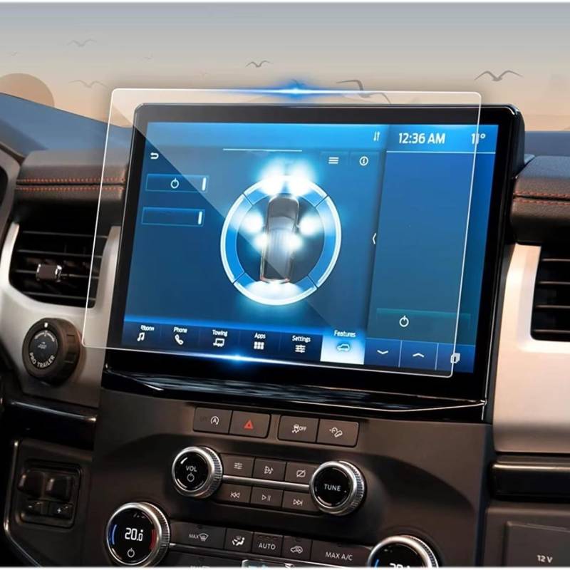 XYUOIS Auto Navi Folie Zubehör Kompatibel Mit Ford Für Expedition 2022 2023, Autozubehör, LCD-Bildschirm, Auto-GPS-Navigation, Schutzfolie Aus Gehärtetem Glas von XYUOIS