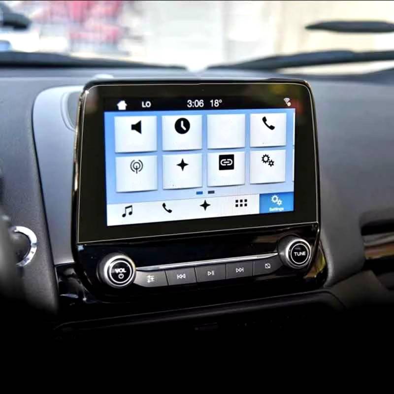 XYUOIS Auto Navi Folie Zubehör Kompatibel Mit Ford Für Puma Für Ecosport 2019 2020 2021 Gehärtetes Glas Zubehör Auto 8 Zoll Navigationsbildschirmfolie von XYUOIS