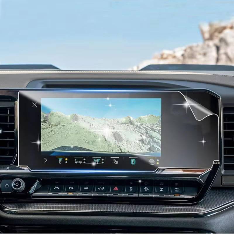 XYUOIS Auto Navi Folie Zubehör Kompatibel Mit GMC Für Sierra 1500 SLE 2022 2023 2024 Auto 13,4 Zoll Auto Infotainment Navigation GPS PET Displayschutzfolie von XYUOIS