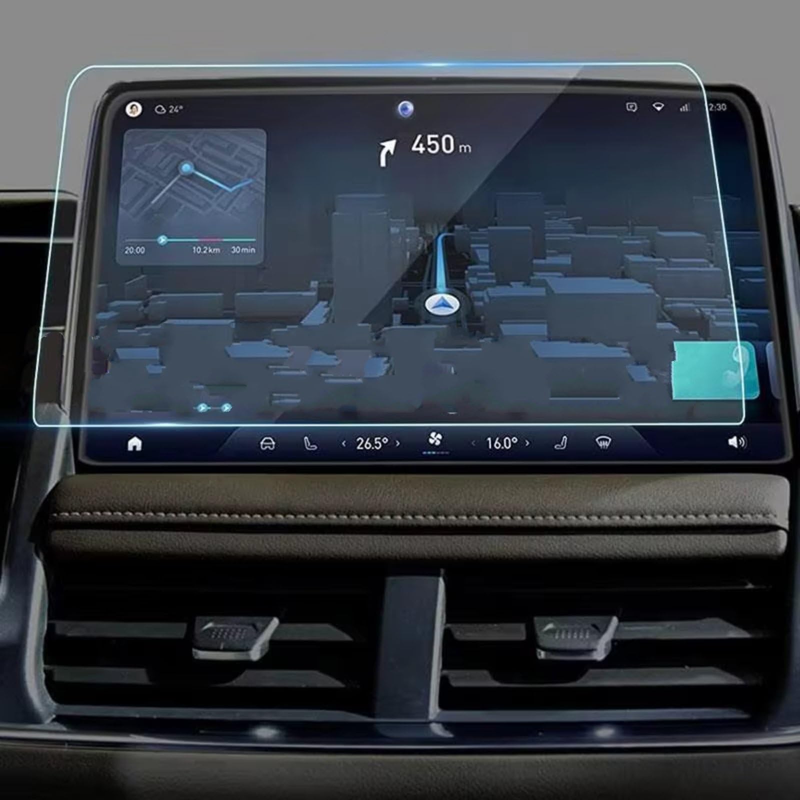 XYUOIS Auto Navi Folie Zubehör Kompatibel Mit GMC Für Yukon 2021 2022 2023, Autozubehör, Gehärtetes Glas, Displayschutzfolie, 10,2 Zoll, Navigationsschutzfolie von XYUOIS