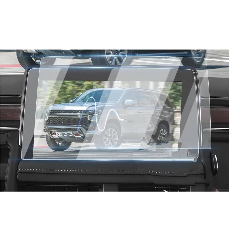 XYUOIS Auto Navi Folie Zubehör Kompatibel Mit GMC Für Yukon 2021 2022 2023 2024 Auto GPS-Navigation 10,2 Zoll Displayschutzfolie Aus Gehärtetem Glas von XYUOIS