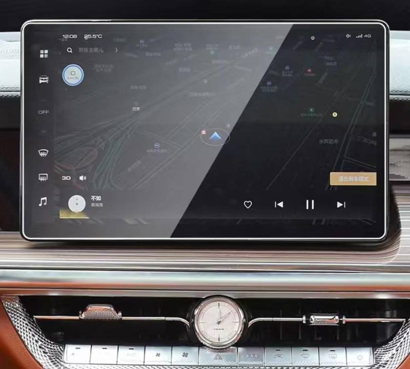 XYUOIS Auto Navi Folie Zubehör Kompatibel Mit GWM Für Tank 500 2023 2024, Auto-GPS-Navigations-Center-Display, Armaturenbrett, Gehärtetes Glas, Displayschutzfolie(GPS Protector) von XYUOIS