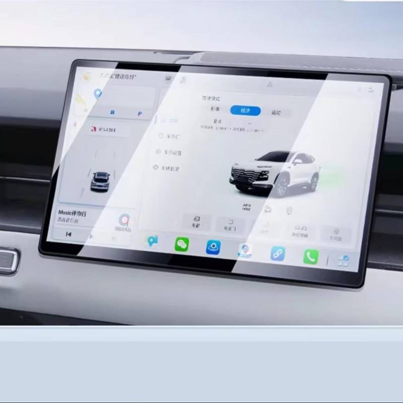 XYUOIS Auto Navi Folie Zubehör Kompatibel Mit Jetour Für Dashing 2022, Auto-Infotainment-Navigation Und Instrumenten-Displayschutzfolie Aus Gehärtetem Glas(12.8inch GPS) von XYUOIS