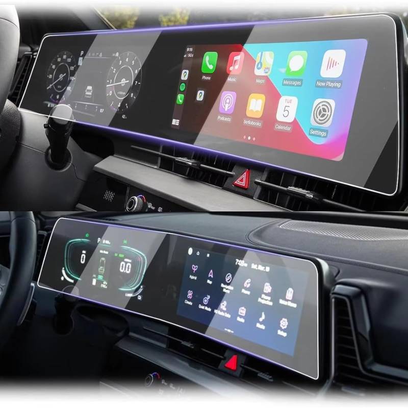 XYUOIS Auto Navi Folie Zubehör Kompatibel Mit K&ia Für Sportage NQ5 2023 Auto 12,3 Zoll LCD GPS-Navigation Und Armaturenbrett TPU-Displayschutzfolie von XYUOIS