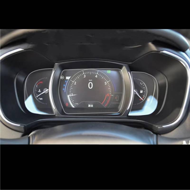 XYUOIS Auto Navi Folie Zubehör Kompatibel Mit Kadjar 2016 2017 2018 2019 Auto-GPS-Navigationszubehör, Gehärtetes Glas, Schutzfolie, Displayschutzfolie(TPU for Instrument) von XYUOIS